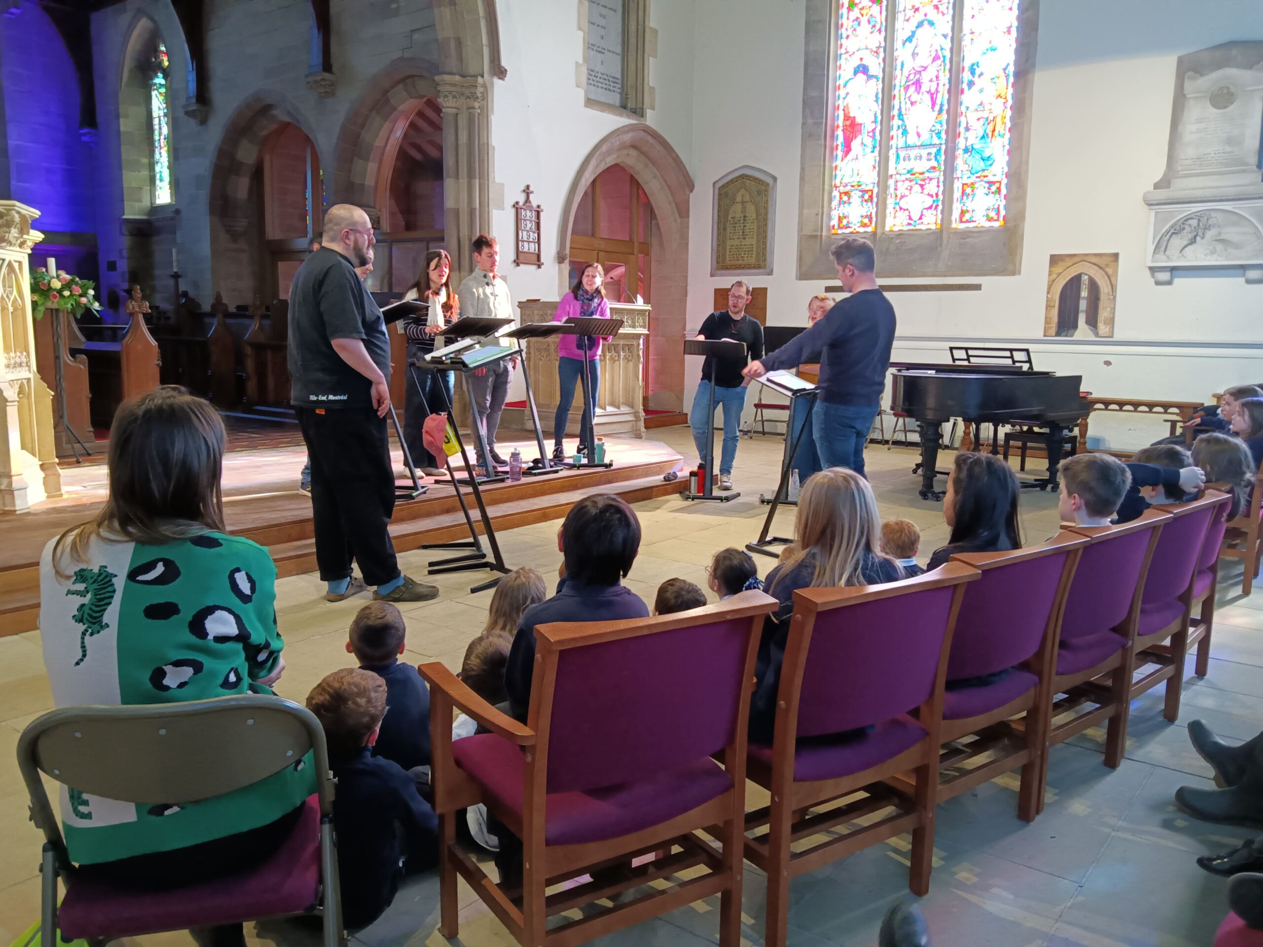 A performance by The Jervaulx Singers